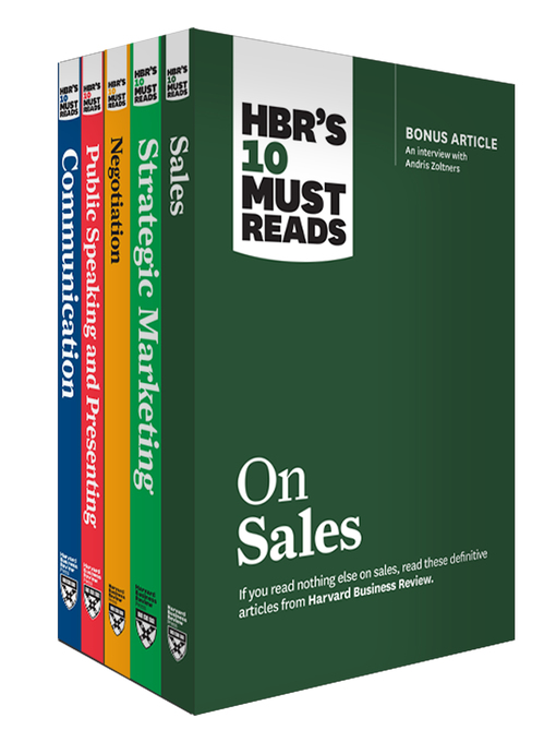 Title details for HBR's 10 Must Reads for Sales and Marketing Collection by Harvard Business Review - Wait list